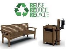 Recycled plastic furniture