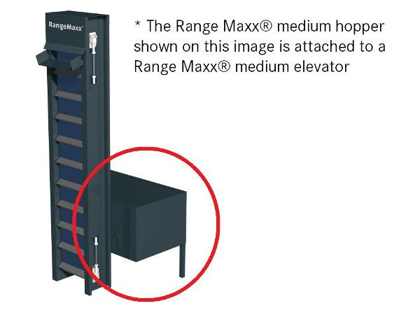 Elevator hopper MEDIUM<br>storage capacity ± 900 balls