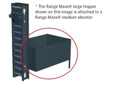 Elevator hopper LARGE&amp;lt;br&amp;gt;storage capacity ± 6.000 balls