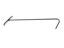 Gold bunker rake DELUXE&amp;lt;br&amp;gt;complete with 120° curved handle