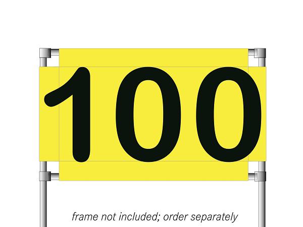 Horizontal banner Range Maxx<br>Yellow/Black 100