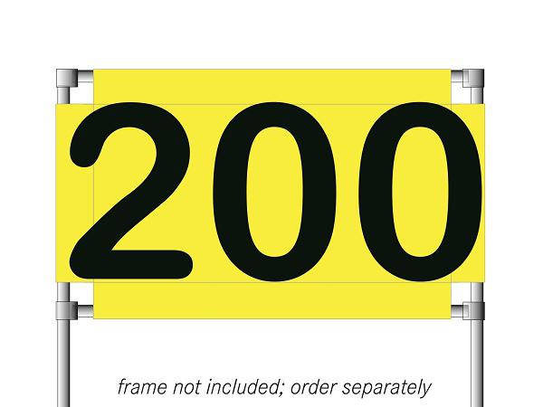 Horizontal banner Range Maxx<br>Yellow/Black 200
