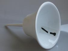 Broken tee caddie - White&amp;lt;br&amp;gt;cast aluminum 1-piece