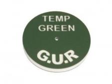 Cup cover 15 cm special event cup&amp;lt;br&amp;gt;engraved TEMP GREEN/GUR 1side