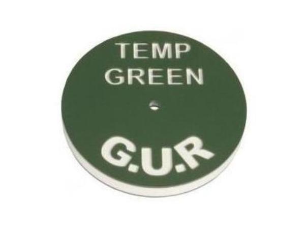 Cup cover 15 cm special event cup<br>engraved TEMP GREEN/GUR 1side