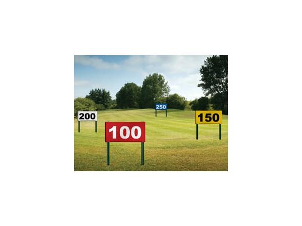 Impact distance sign 120 cm wide<br>horizontal including 3 numbers