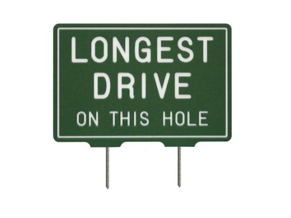 Longest Drive Tee Sign<br>Green