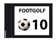 Footgolf flags tube-lock 1-sided&amp;lt;br&amp;gt;complete set numbered 10-18