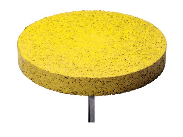 Fairway or Tee distance marker<br>Ø 28 cm Recycled rubber - Yellow
