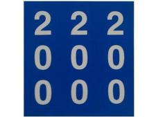Decal 200 blue/white&amp;lt;br&amp;gt;for PVC distance markers