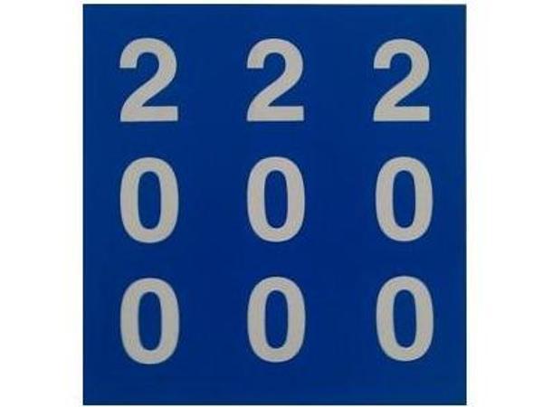 Decal 200 blue/white<br>for PVC distance markers