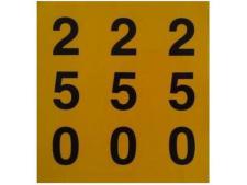 Decal 250 yellow/black&amp;lt;br&amp;gt;for PVC distance markers