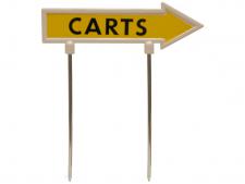 Direction arrow 28cm white-yellw&amp;lt;br&amp;gt;CARTS