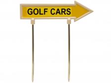 Direction arrow 28cm white-yellw&amp;lt;br&amp;gt;GOLF CARS