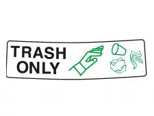 Decal TRASH ONLY &amp;lt;br&amp;gt;for Caddie covers 76 and 114 L
