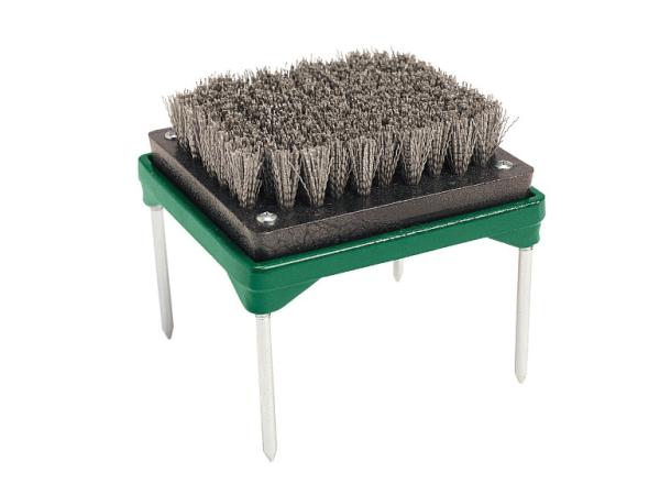 Spike kleener with brush (grey)<br>Green base (incl. spikes)