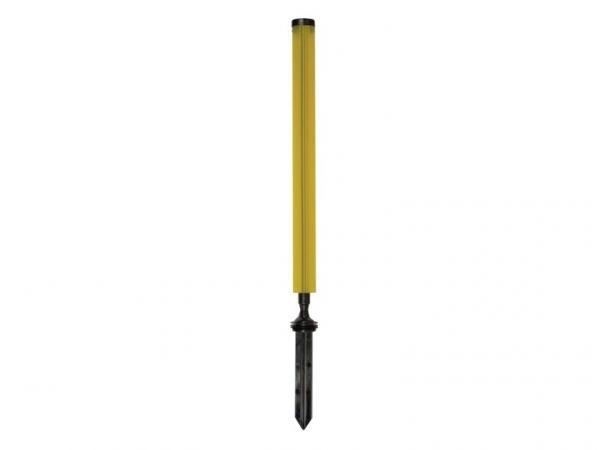 All-Flex haz/dist. marker w/stake <br>48 cm Round - Yellow