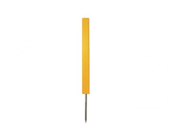 Premium haz/dist marker Yellow<br>46 cm Square w/spike (12 pcs)
