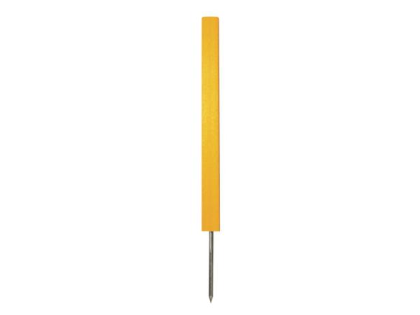Premium haz/dist marker Yellow<br>61 cm Square w/spike (12 pcs)