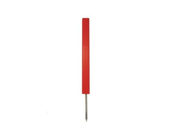 Premium haz/dist marker Red<br>46 cm Square w/spike (12 pcs)