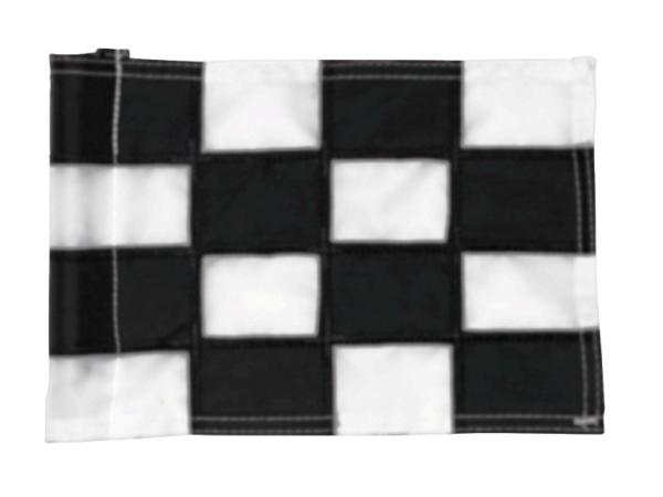 Checkered Pr.green flag Ø 1.0cm<br>Black/white (1 pc)
