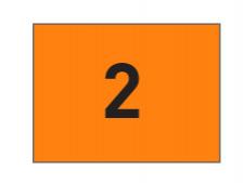 Nylon flags w/grommets N. 1-9&amp;lt;br&amp;gt;Orange/black (set of 9 pcs)