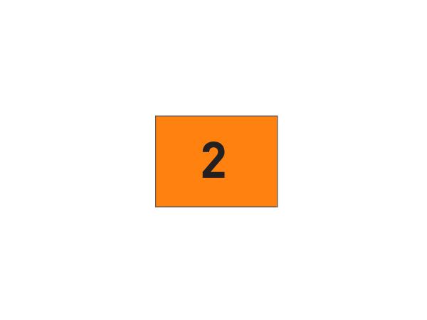 Nylon flags tube-lock No 1-9<br>Orange/black (set of 9 pcs)