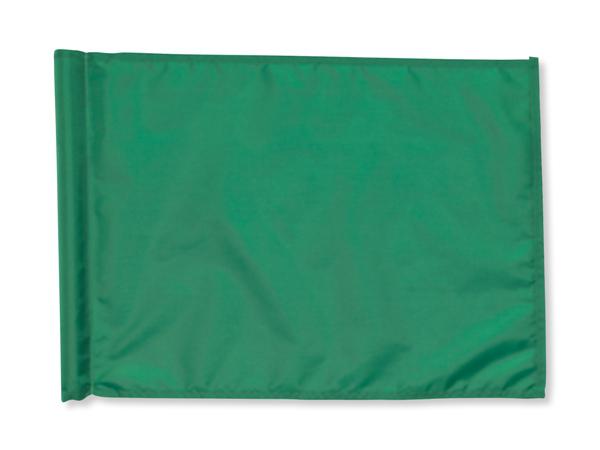 Plain nylon tube-lock flags<br>GREEN (set of 9 pcs)