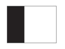 Two tone nylon flags WHITE&amp;lt;br&amp;gt;with black tube (set of 9 pcs)