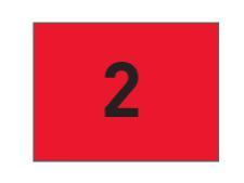 Nylon flags tube-lock No 10-18&amp;lt;br&amp;gt;Red/black (set of 9 pcs)