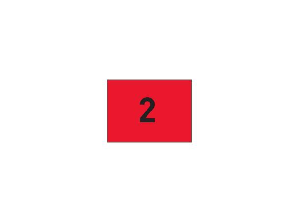 Nylon flags tube-lock No 1-9<br>Red/black (set of 9 pcs)