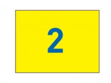 Nylon flags w/grommets N. 1-9&amp;lt;br&amp;gt;Yellow/blue (set of 9 pcs)