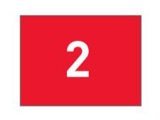 Numbered polyester flags No 1-9&amp;lt;br&amp;gt;Red/white (set of 9 pcs)