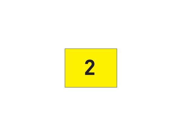 Venti-knit flags w/grommets 1-9<br>Yellow/black (set of 9 pcs) 