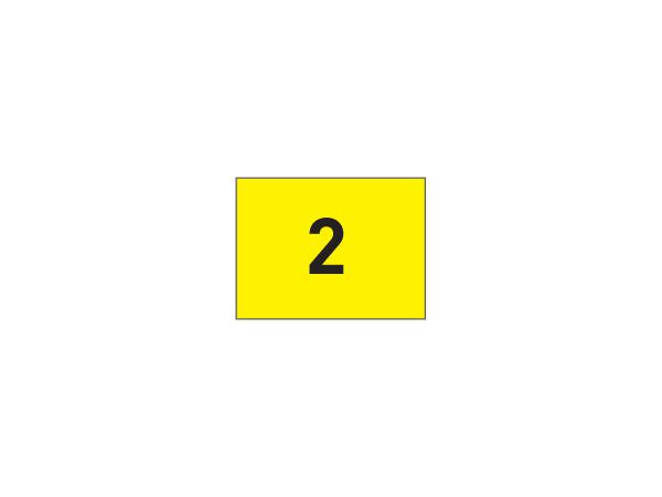 Venti-knit tube-lock flags No 1-9<br>Yellow/black (set of 9)