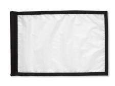 Full border nylon flags&amp;lt;br&amp;gt;White/black (set of 9 pcs)