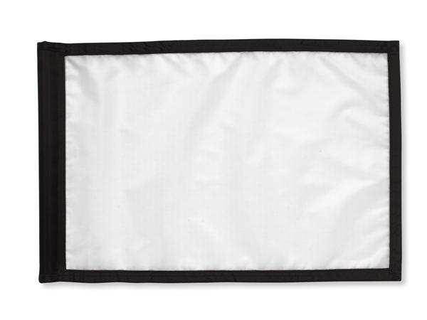 Full border nylon flags<br>White/black (set of 9 pcs)