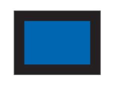 Full border nylon flags&amp;lt;br&amp;gt;Medium blue/black (set of 9 pcs)