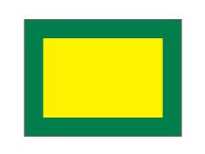 Full border nylon flags&amp;lt;br&amp;gt;Yellow/green (set of 9 pcs)