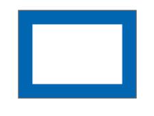 Full border nylon flags&amp;lt;br&amp;gt;White/medium blue (set of 9 pcs)