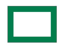 Full border nylon flags&amp;lt;br&amp;gt;White/green (set of 9 pcs)
