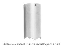 Replacement shell Side-Mounted&amp;lt;br&amp;gt;scalloped shell inside sharpened