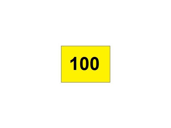 Range banner 100 horizontal<br>Yellow/black 