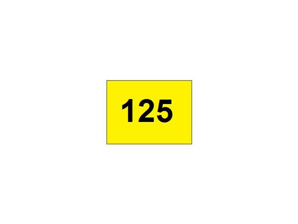 Range banner 125 horizontal<br>Yellow/black