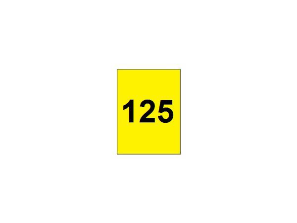 Range banner 125 vertical<br>Yellow/black