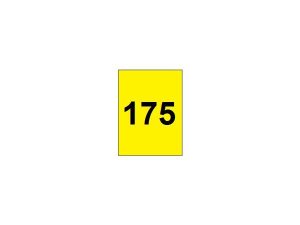 Range banner 175 vertical<br>Yellow/black
