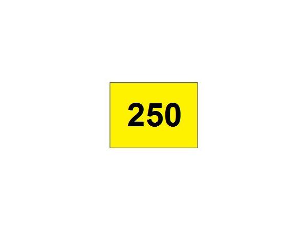 Range banner 250 horizontal<br>Yellow/black 