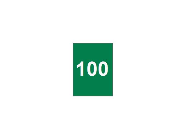 Range banner 100 vertical<br>Green/white
