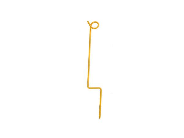 Rope stake steel 35 cm - Yellow<br>(12 pcs/carton)