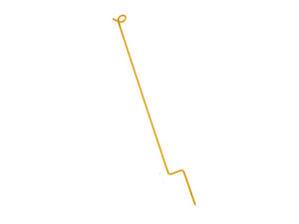 Rope stake steel 80 cm - Yellow<br>(12 pcs/carton)